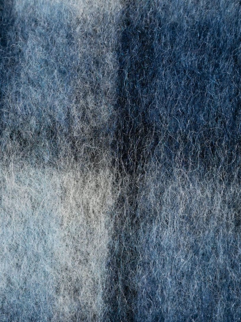 Hooded wool cape scarf