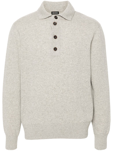 Knitted polo shirt