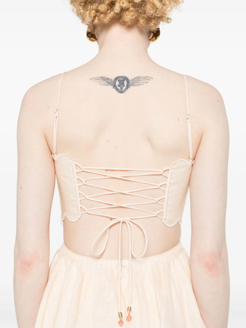 Halliday scallop midi dress ZIMMERMANN Rosa