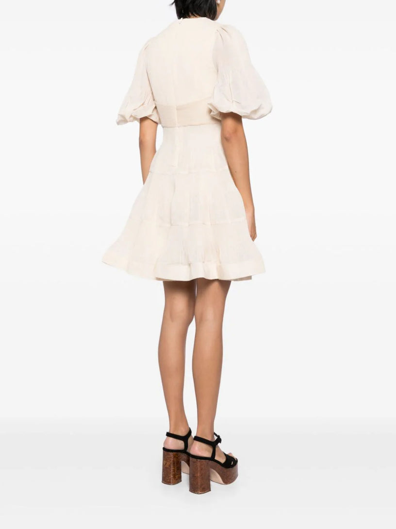 Pleated Mini Dress