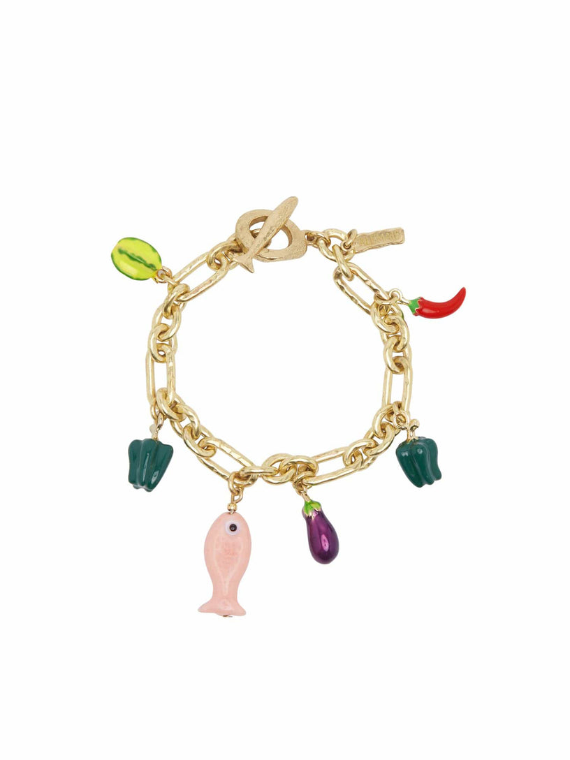 Tesori fish bead bracelet