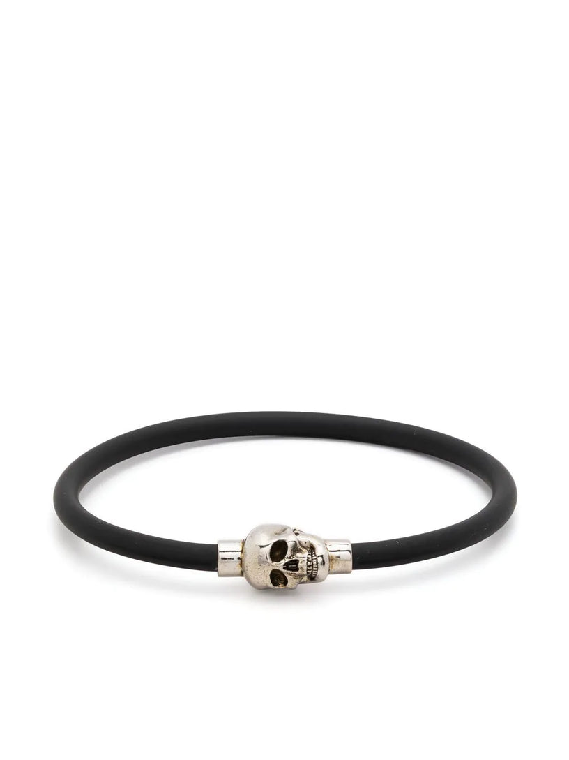 Rubber Cord Skull Bracelet