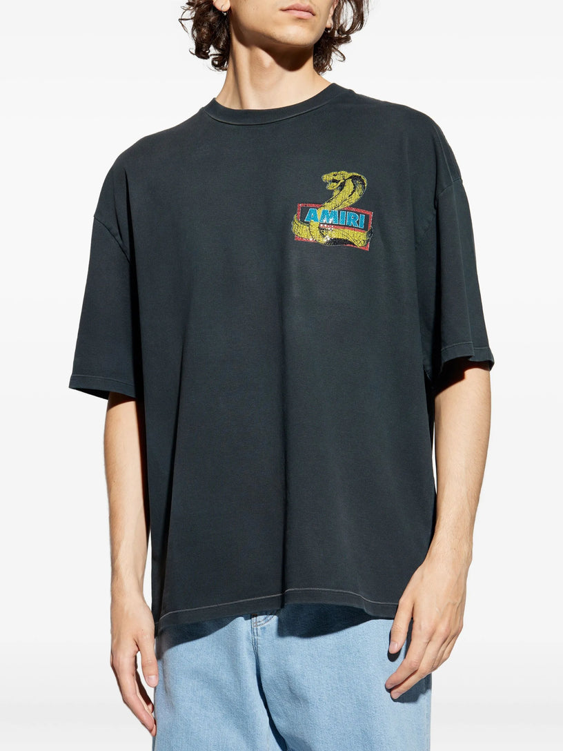 'Amiri Crystal Cobra' T-shirt