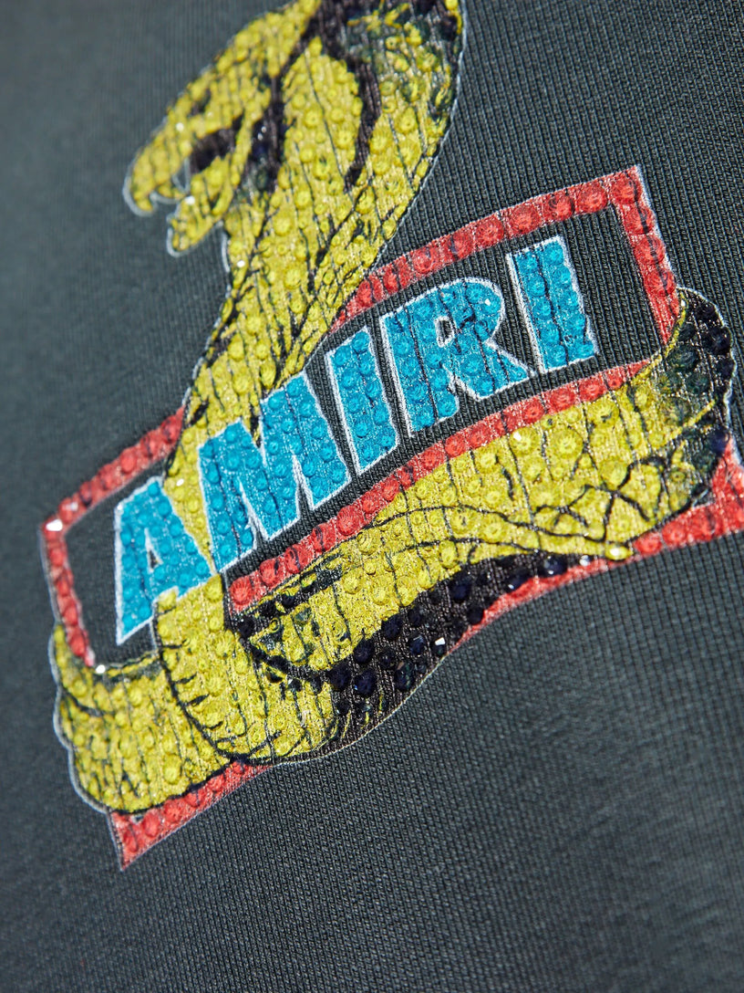 'Amiri Crystal Cobra' T-shirt