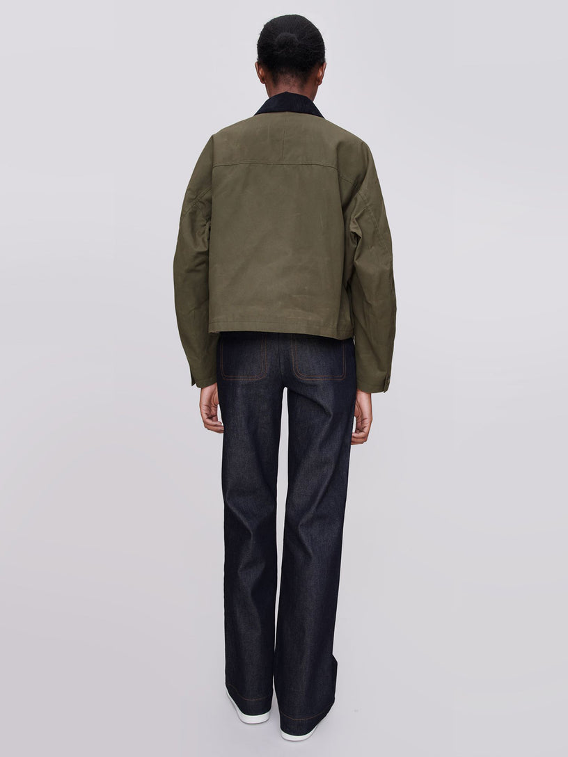 Jacket Becca with courdory collar