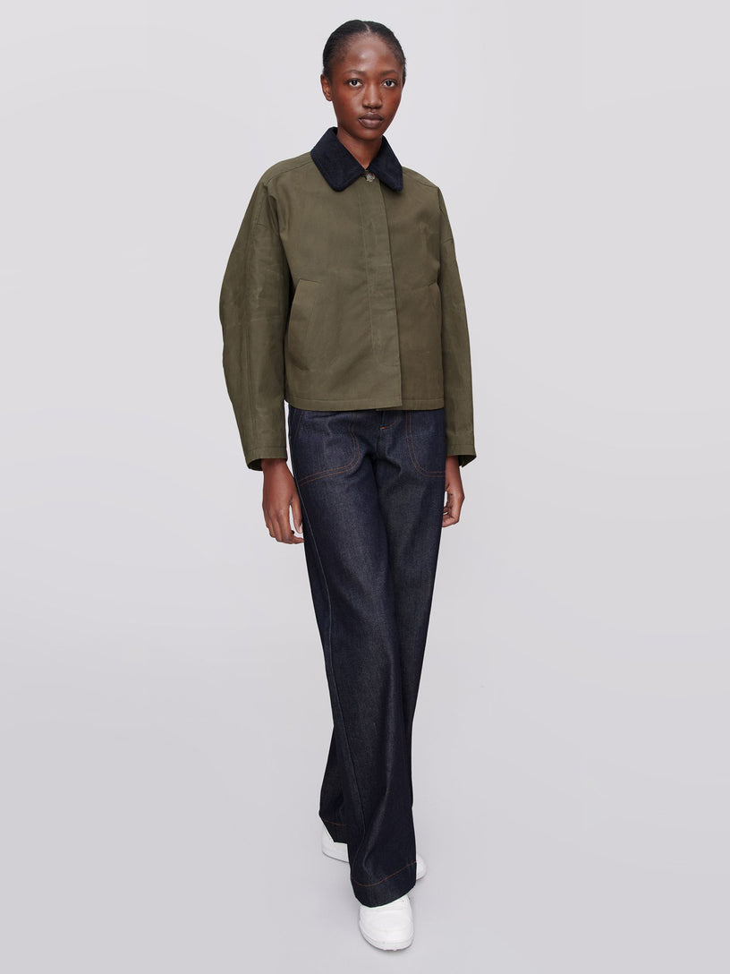 Jacket Becca with courdory collar