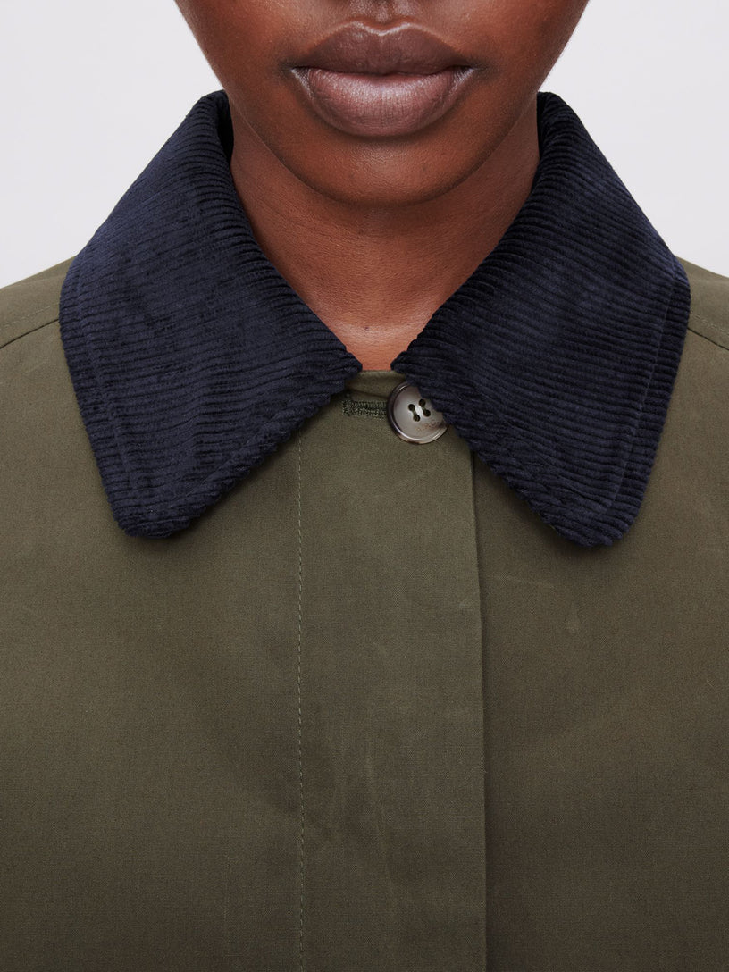 Jacket Becca with courdory collar