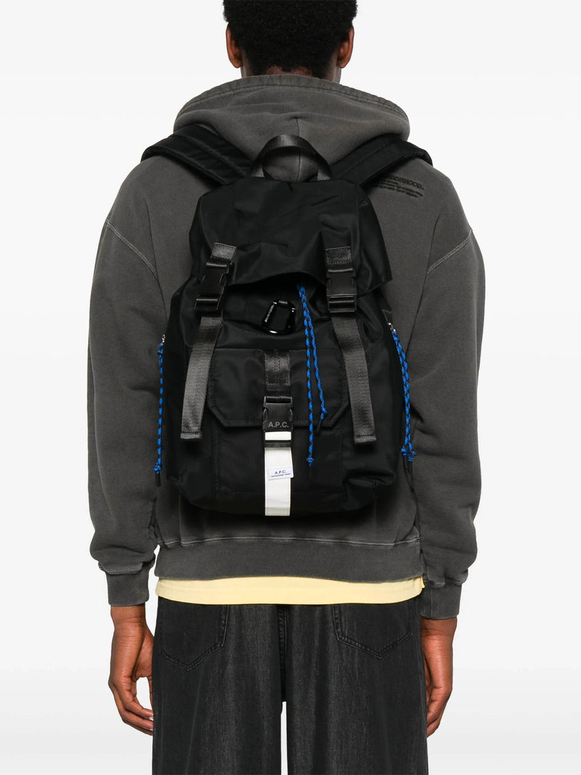 × Topologie Trek Backpack 'Topologie' Blue Cotton