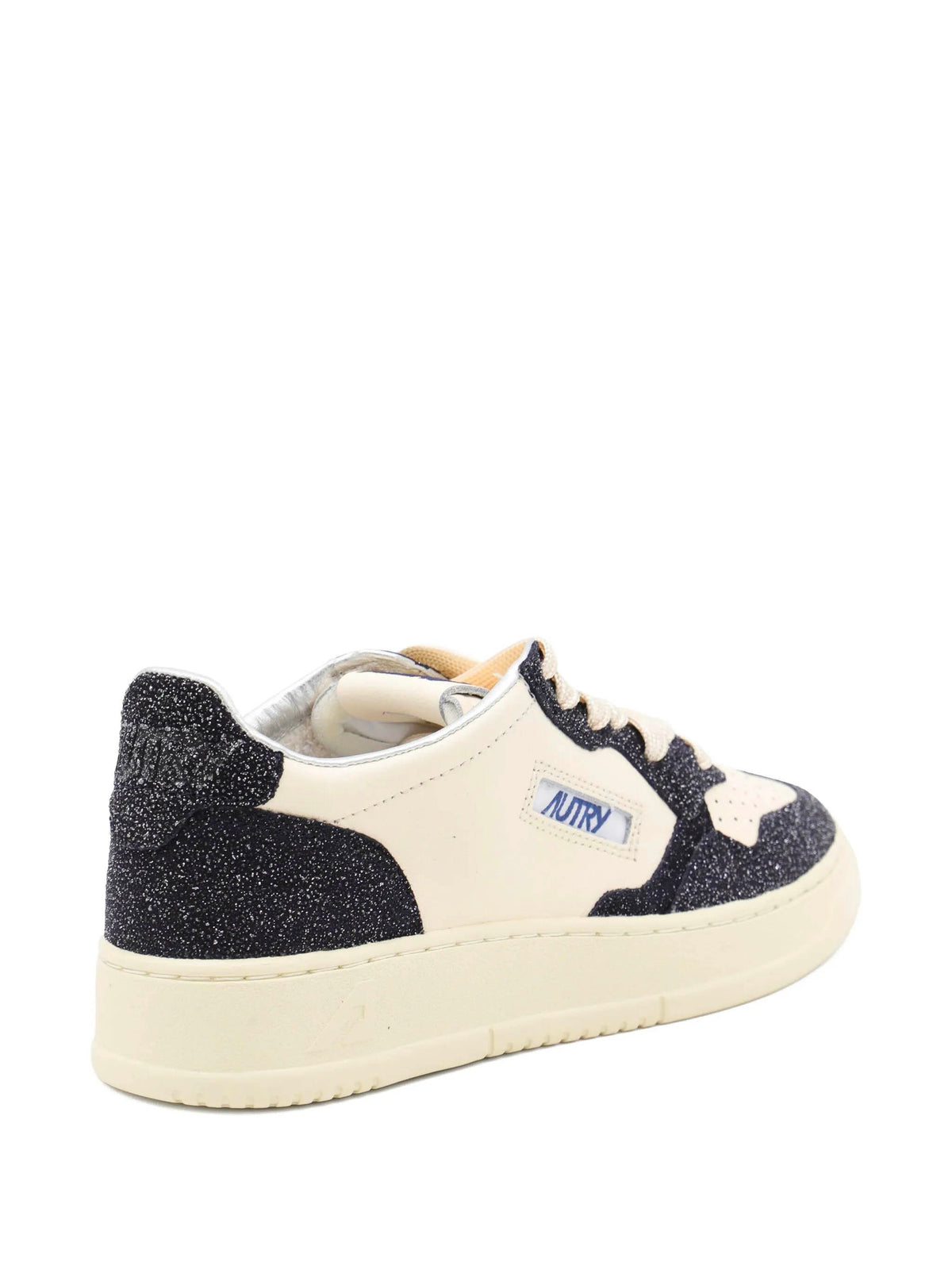 Medalist sneakers in leather and glitter