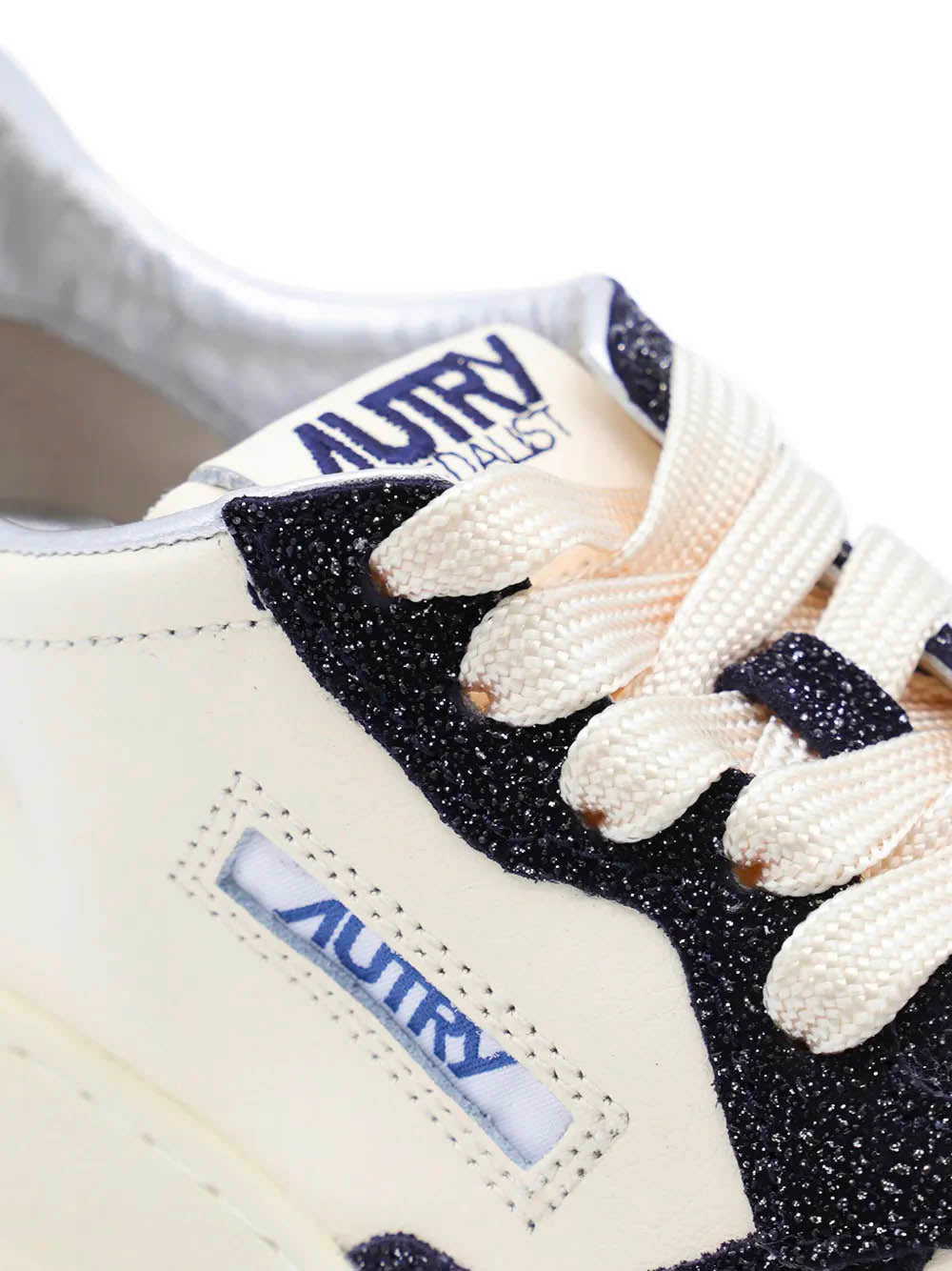 Medalist sneakers in leather and glitter
