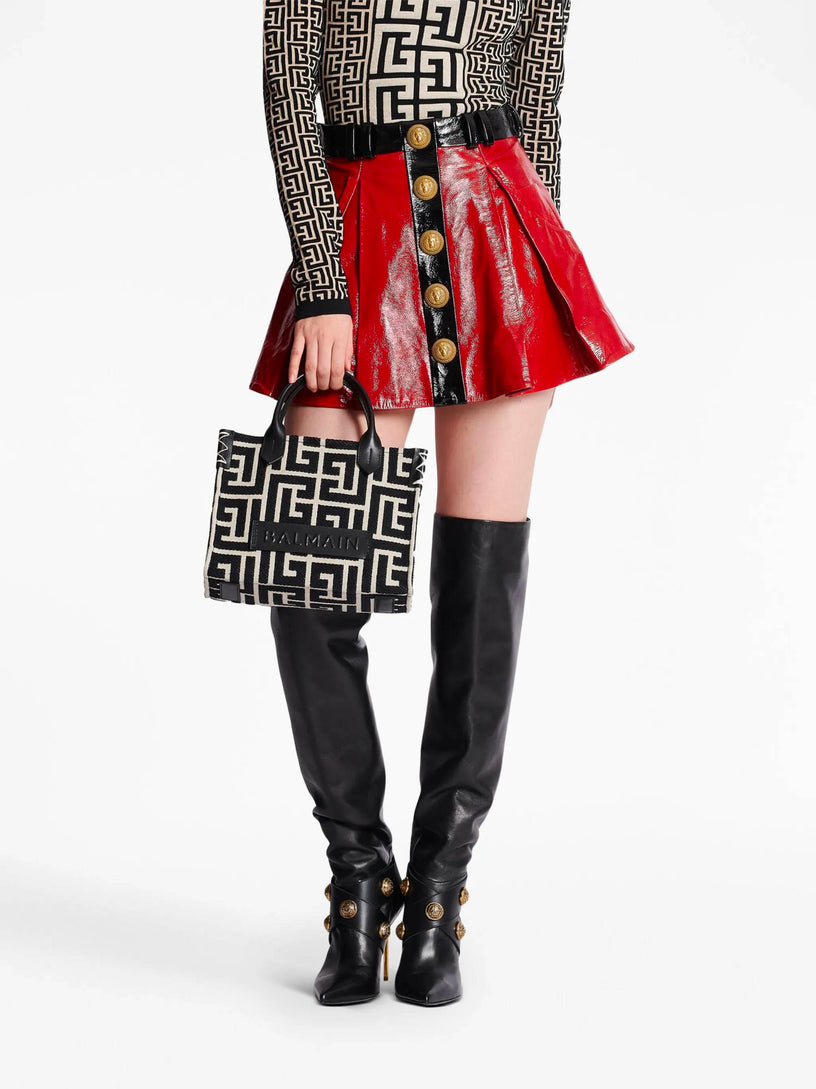 B-Army small monogrammed jacquard bag