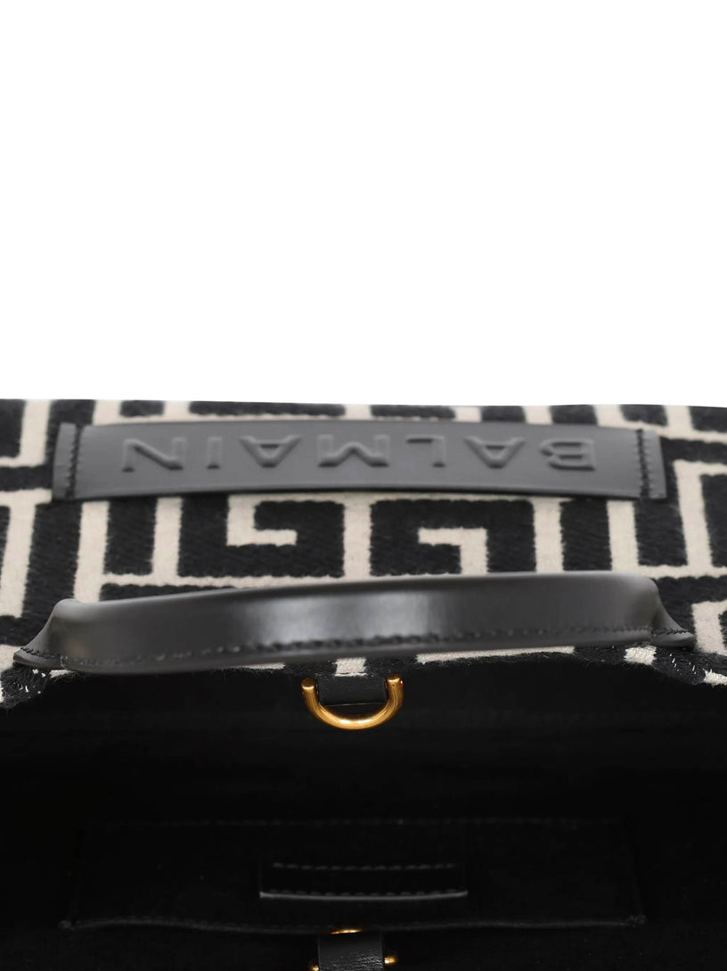 B-Army small monogrammed jacquard bag