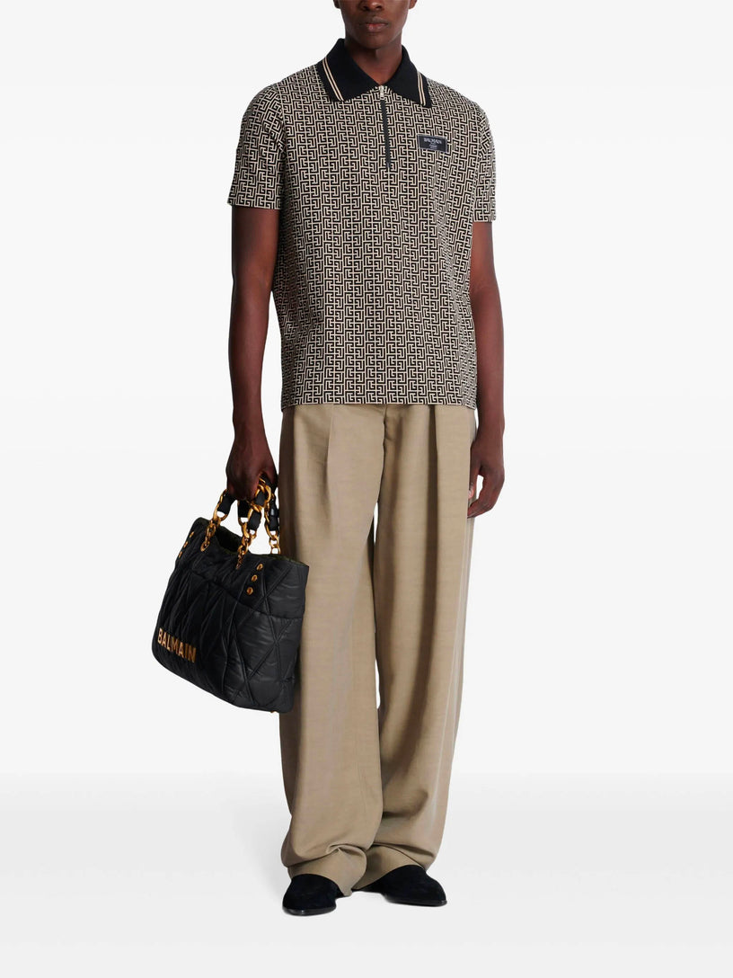 PB Labyrinth jacquard polo shirt