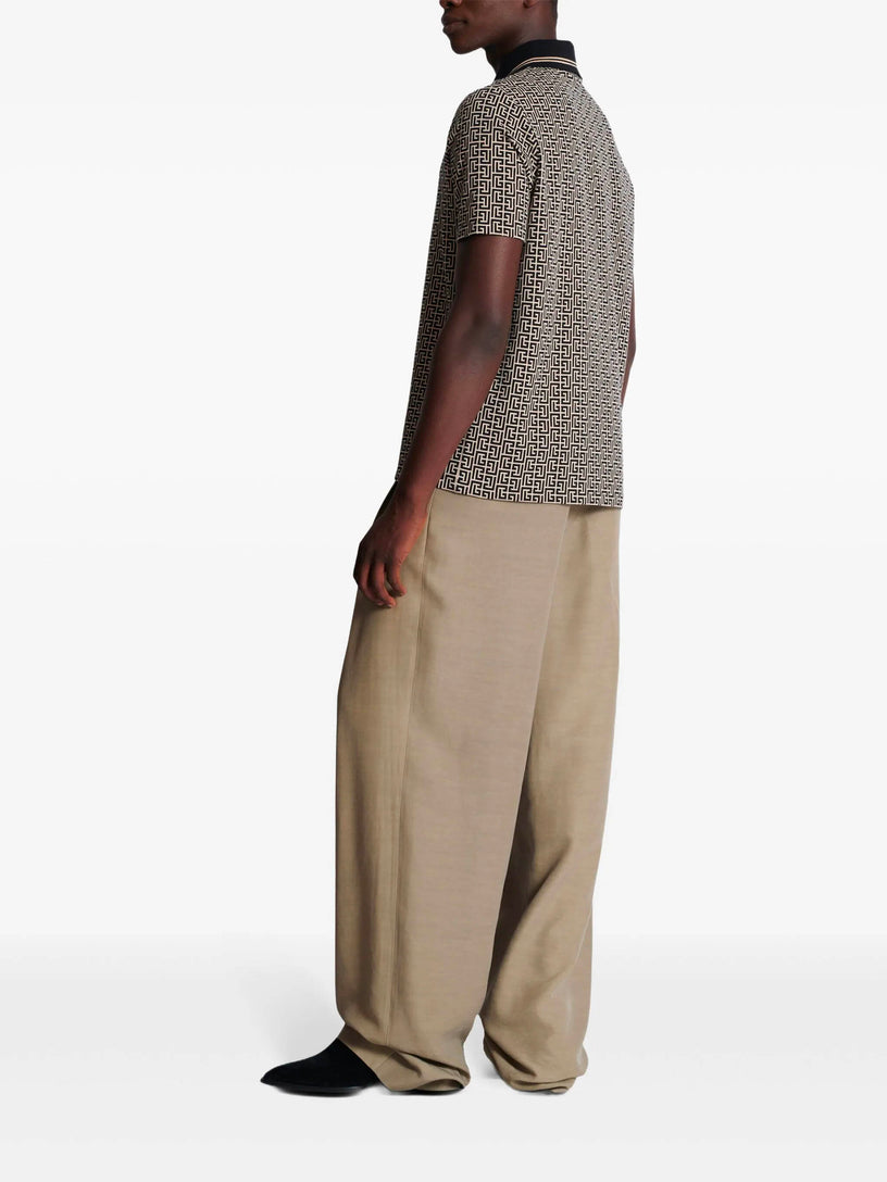 PB Labyrinth jacquard polo shirt