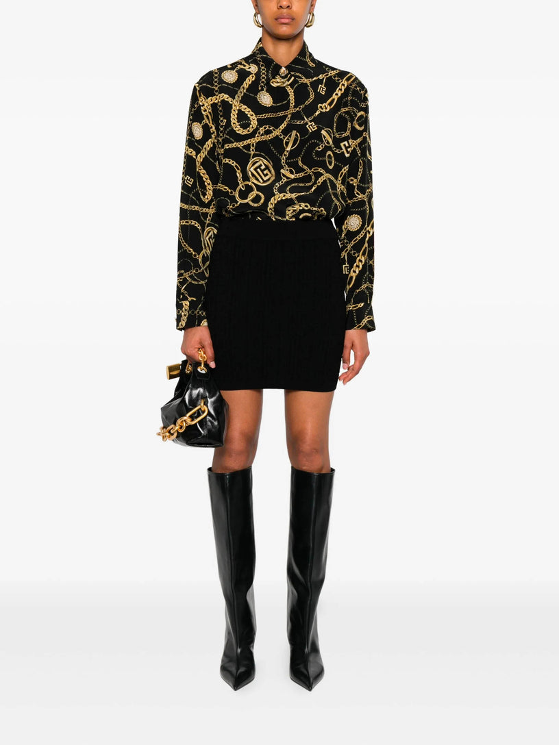 Shirt with Balmain Chains pattern