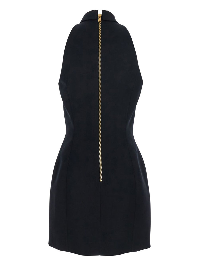 Dress with gold-tone buttons