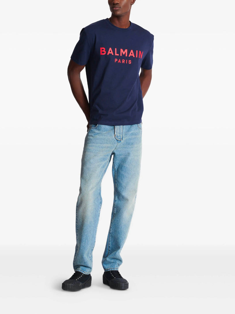 T-shirt with Balmain Paris print