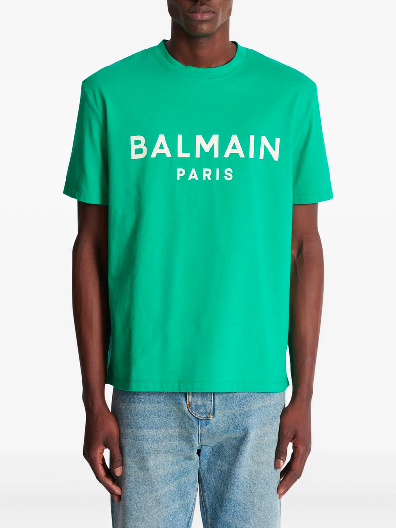 T-shirt with Balmain Paris print