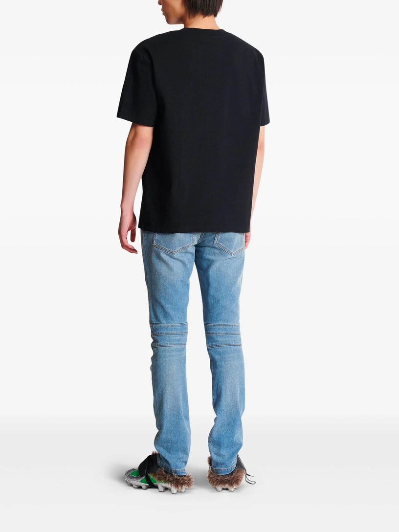 Balmain Lettre flocked T-shirt
