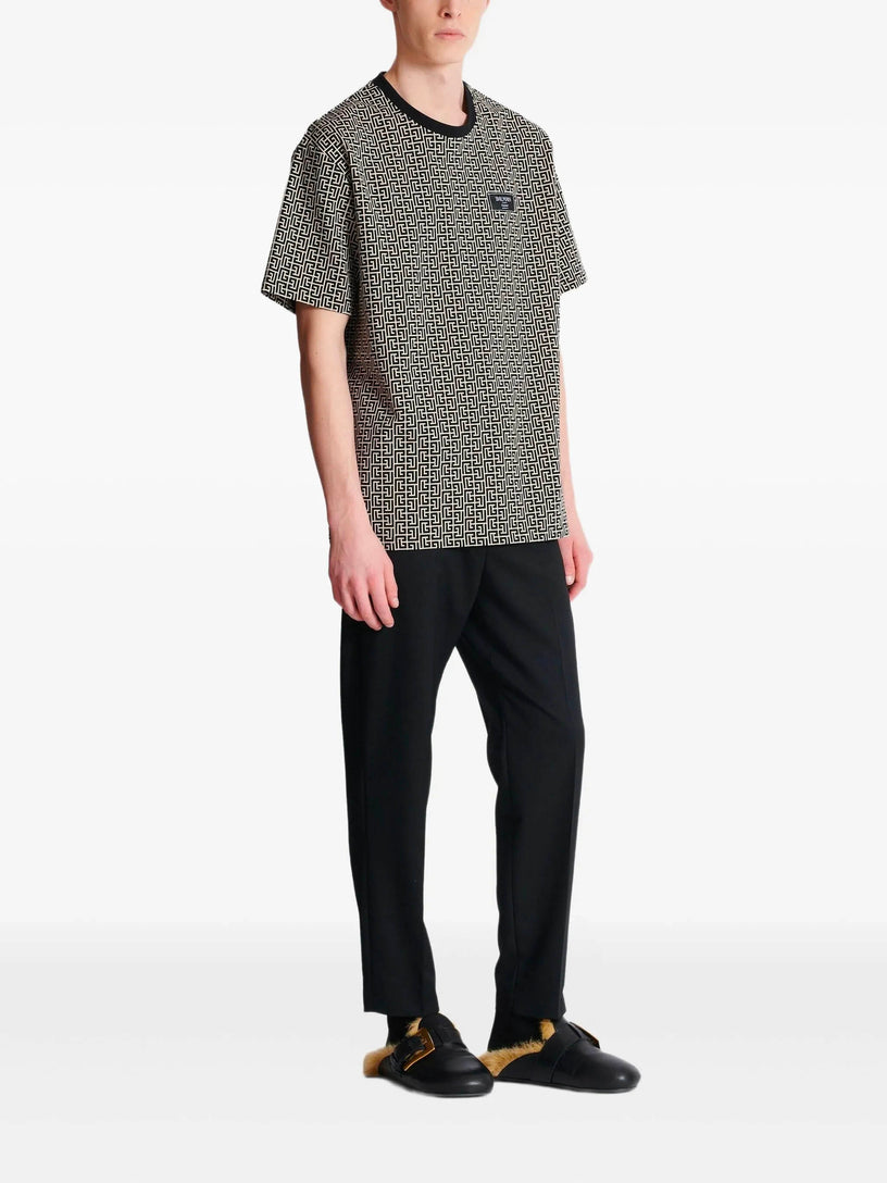 Monogram jacquard T-shirt