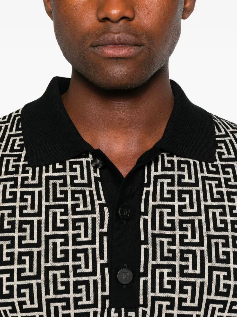 Monogrammed polo shirt