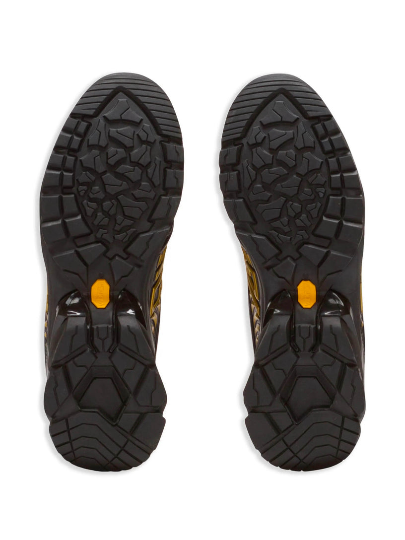 Cosmic Dust glazed leather trainers