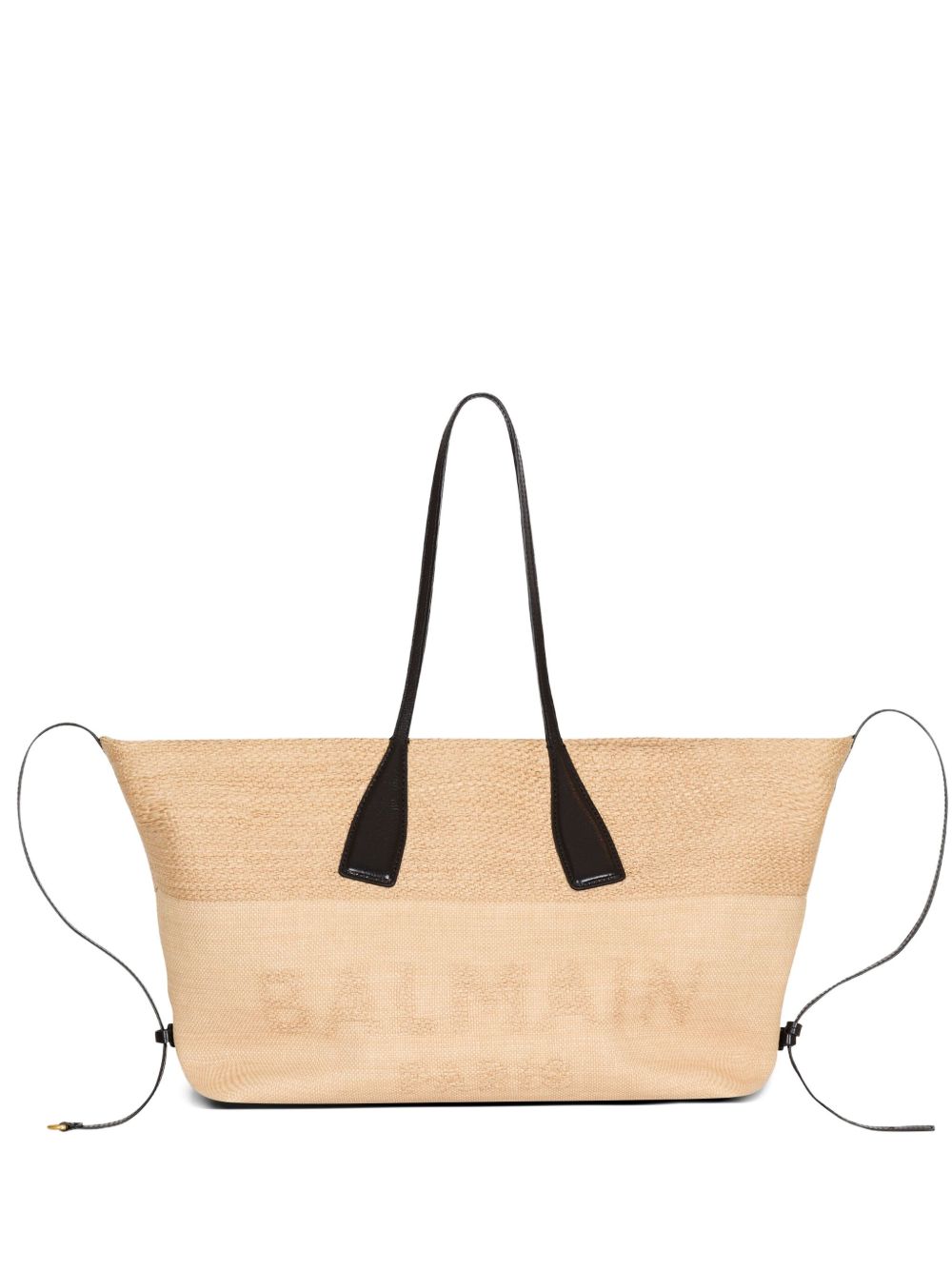 Track Raffia Tote Bag