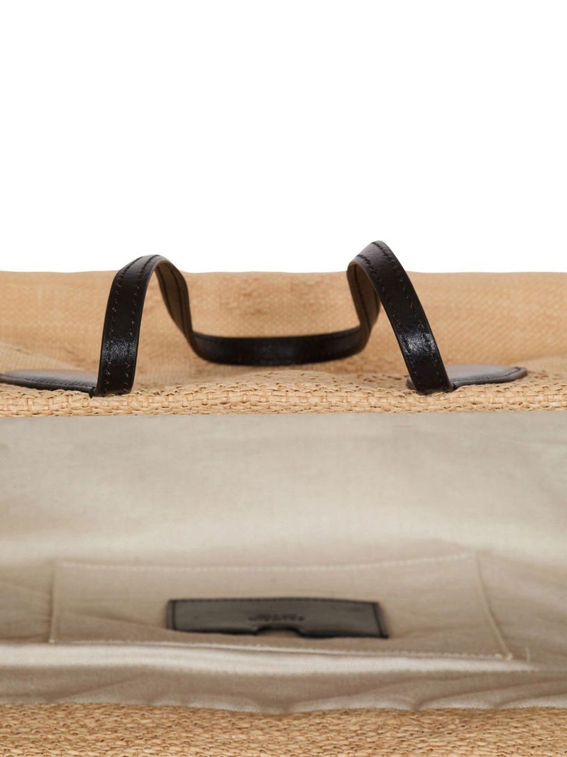 Track Raffia Tote Bag