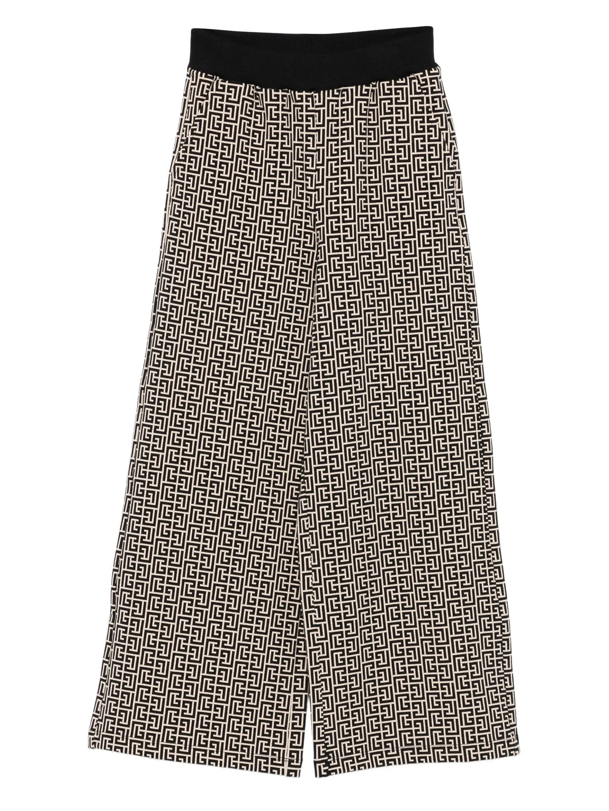 Jacquard trousers with PB labyrinth monogram