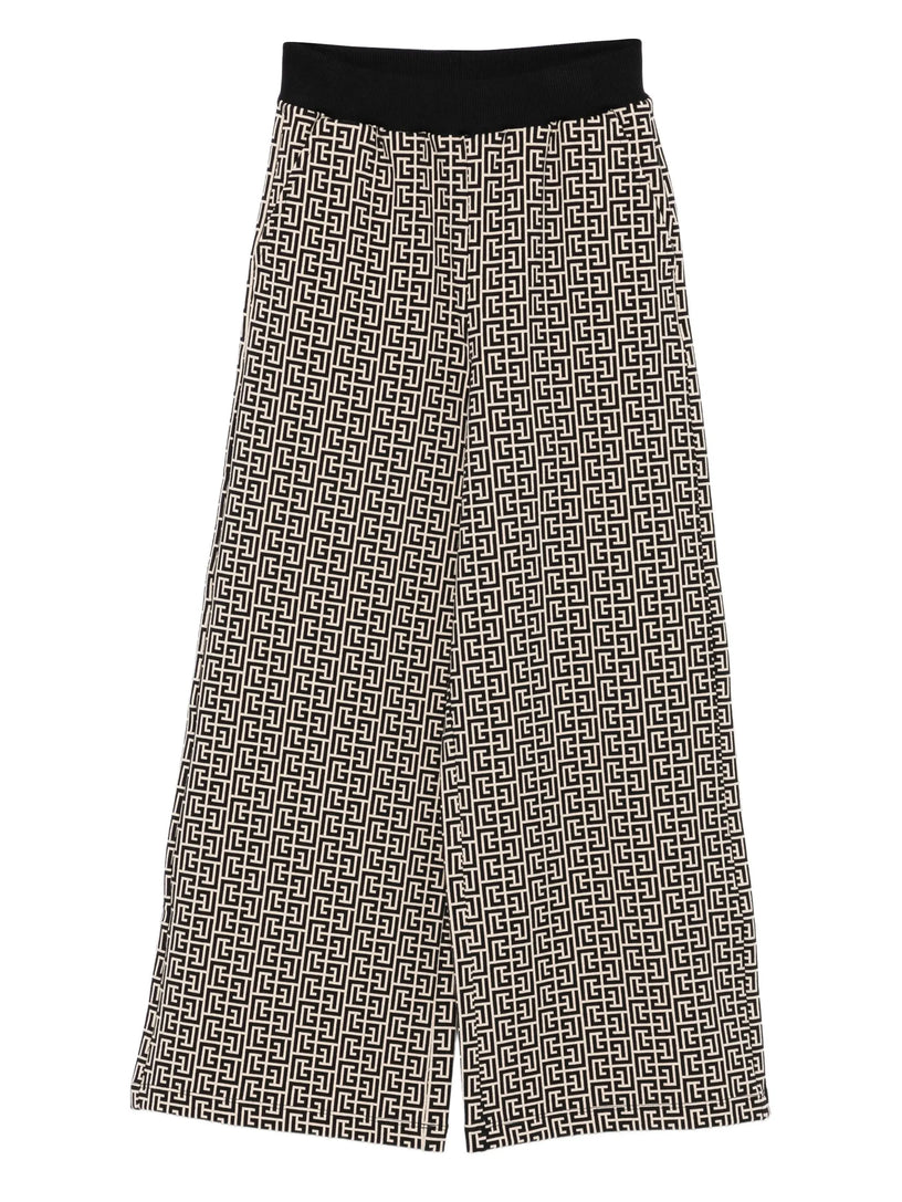 Jacquard trousers with PB labyrinth monogram