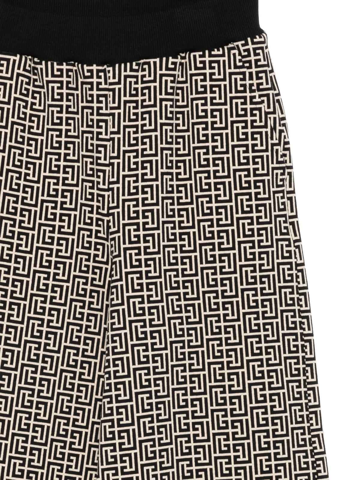 Jacquard trousers with PB labyrinth monogram