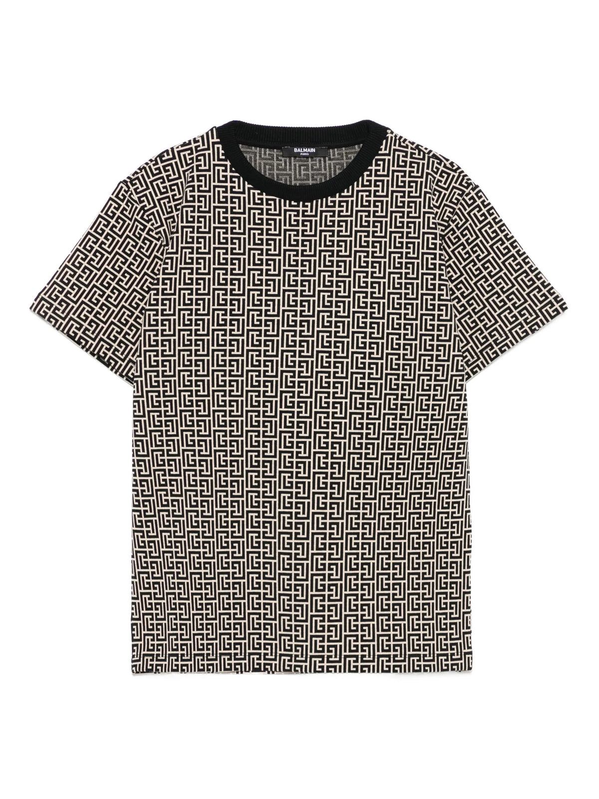 PB monogram jacquard T-shirt labyrinth