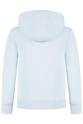 Logo-detail zip-up hoodie