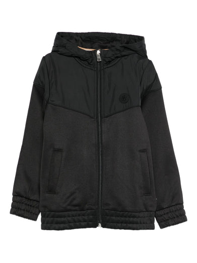 Hooded zip-up sweatshirt