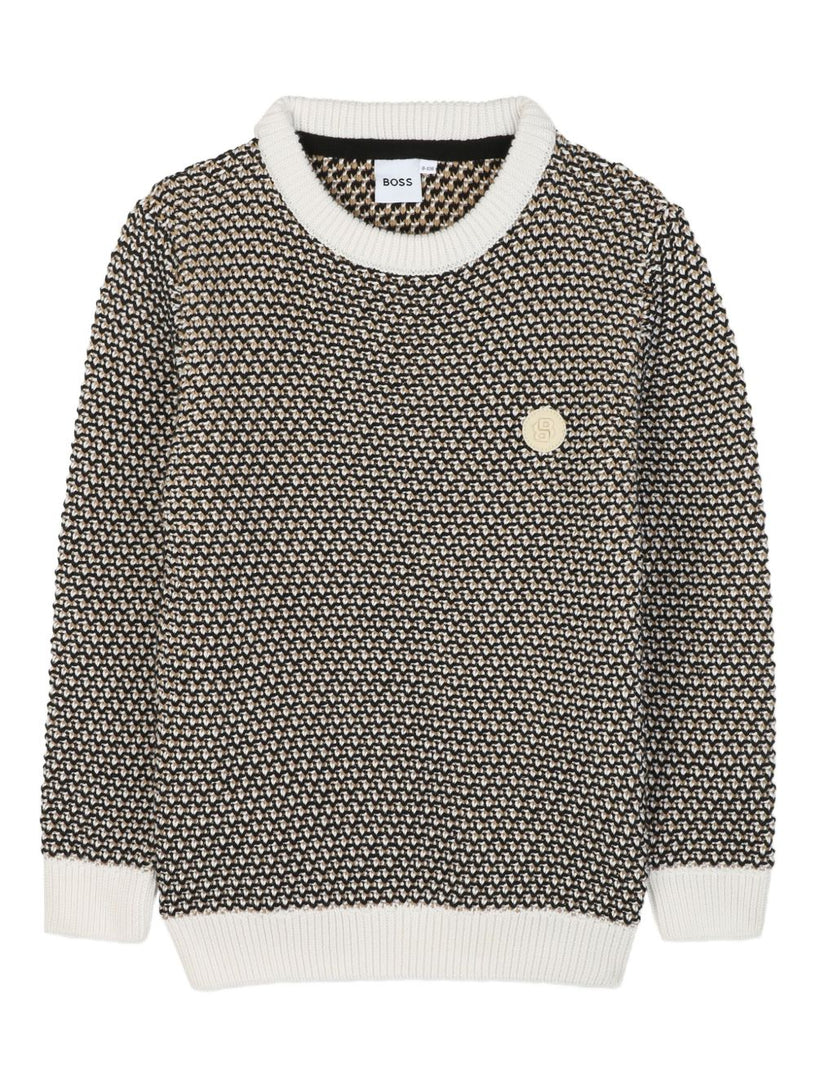 Textured-knit sweater