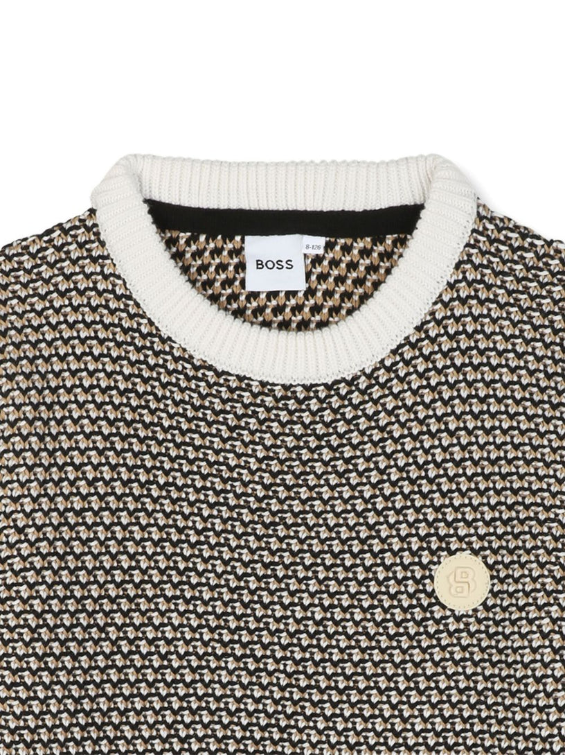 Textured-knit sweater