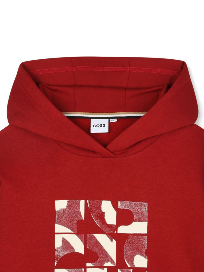 Graphic-square hoodie