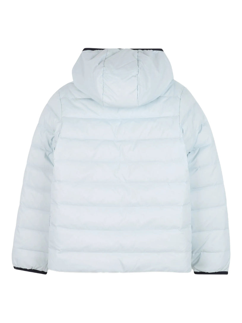 Reversible padded hooded jacket