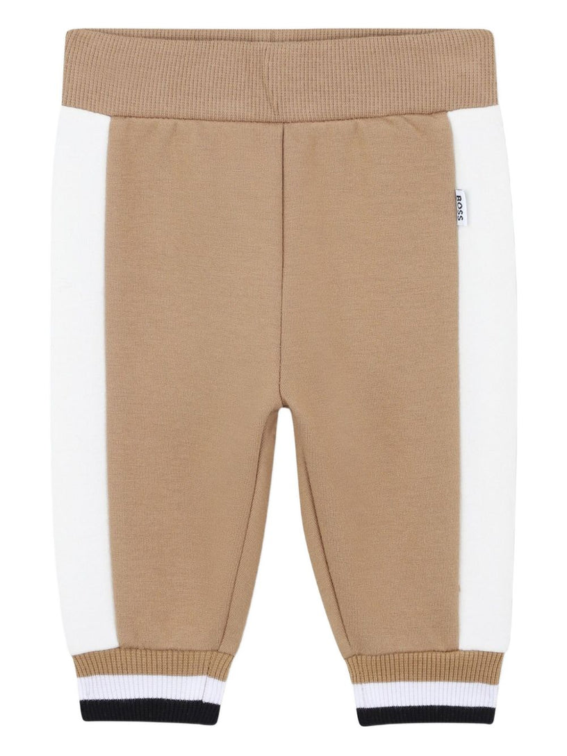 Colour-blocked hooded tracksuit set