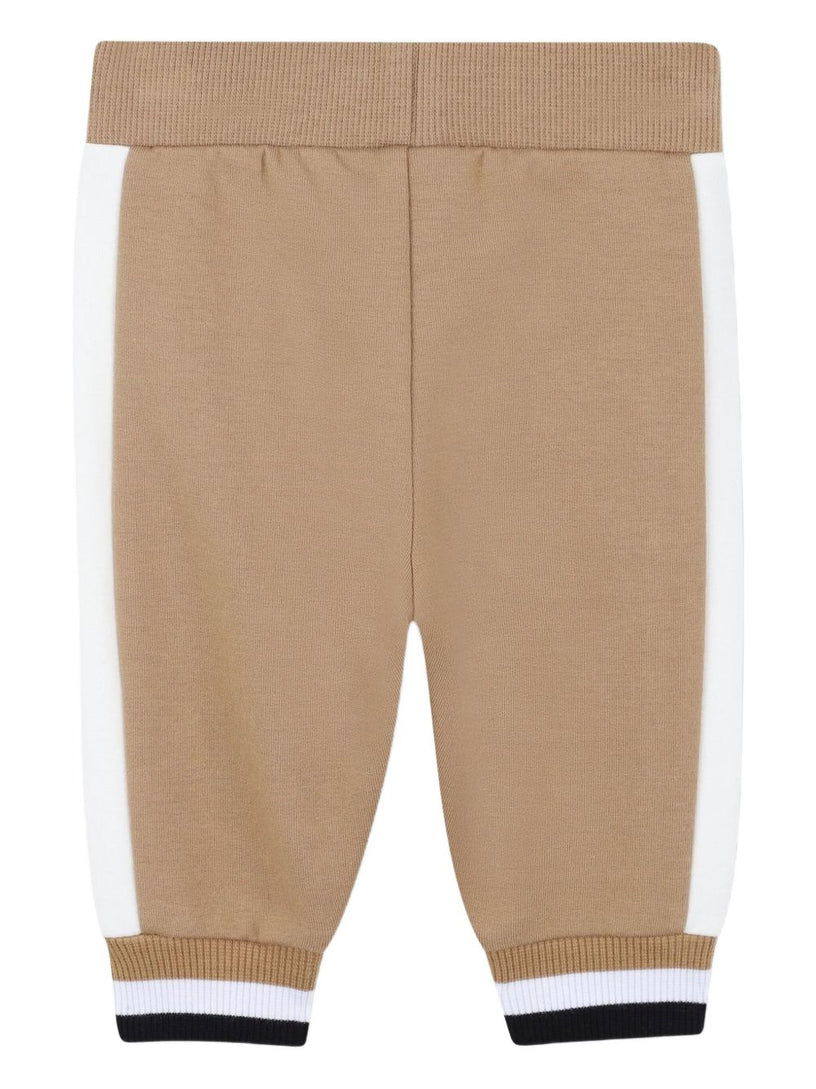 Colour-blocked hooded tracksuit set