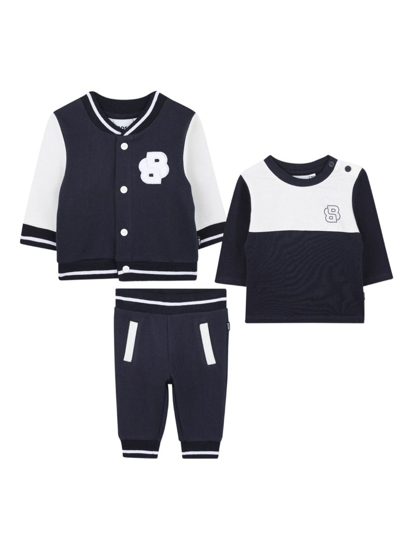Colour-block tracksuit set