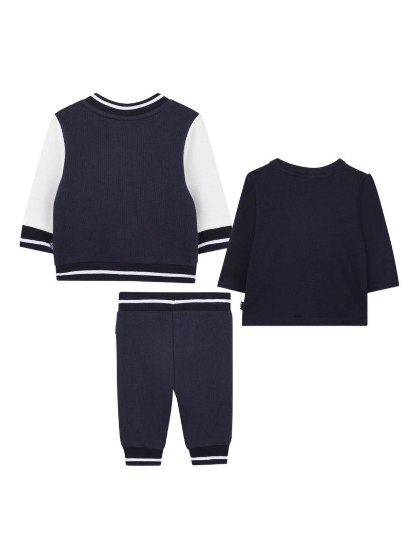 Colour-block tracksuit set