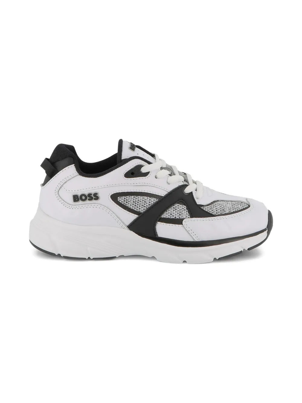 Mesh-panelled sneakers