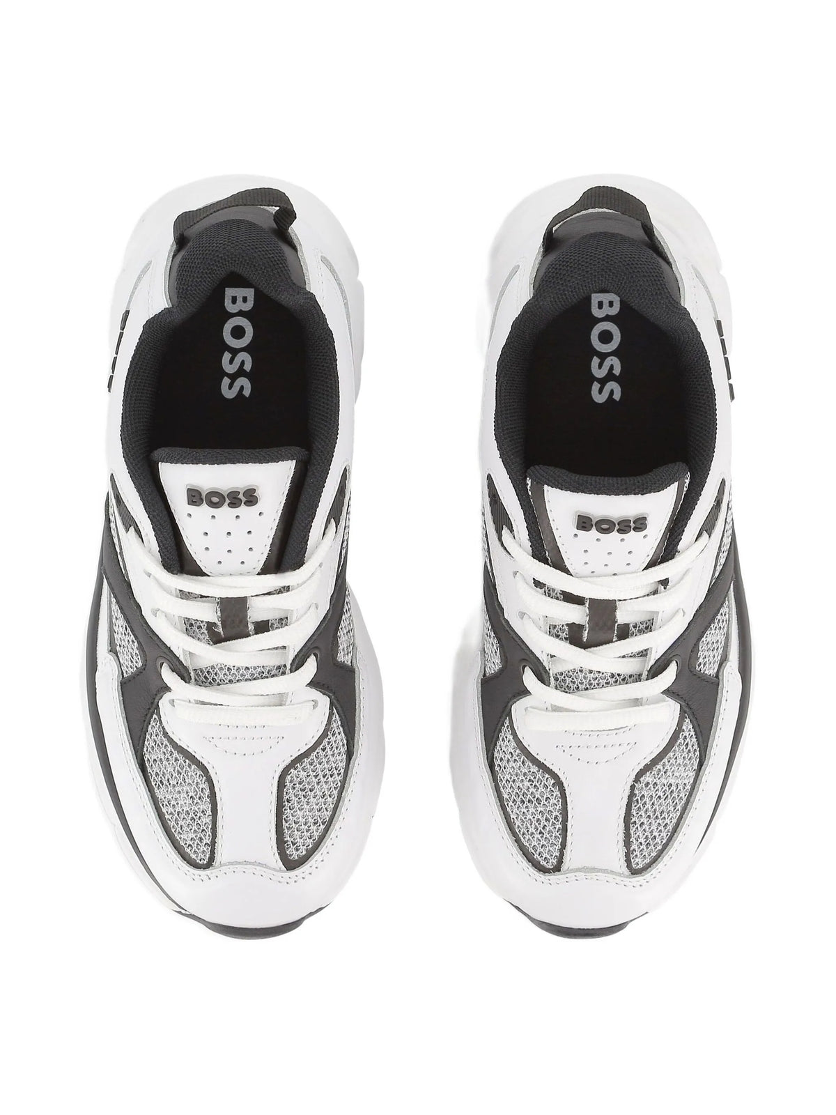 Mesh-panelled sneakers