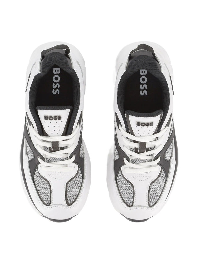 Mesh-panelled sneakers