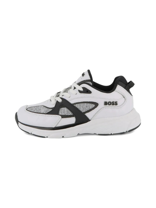 Mesh-panelled sneakers
