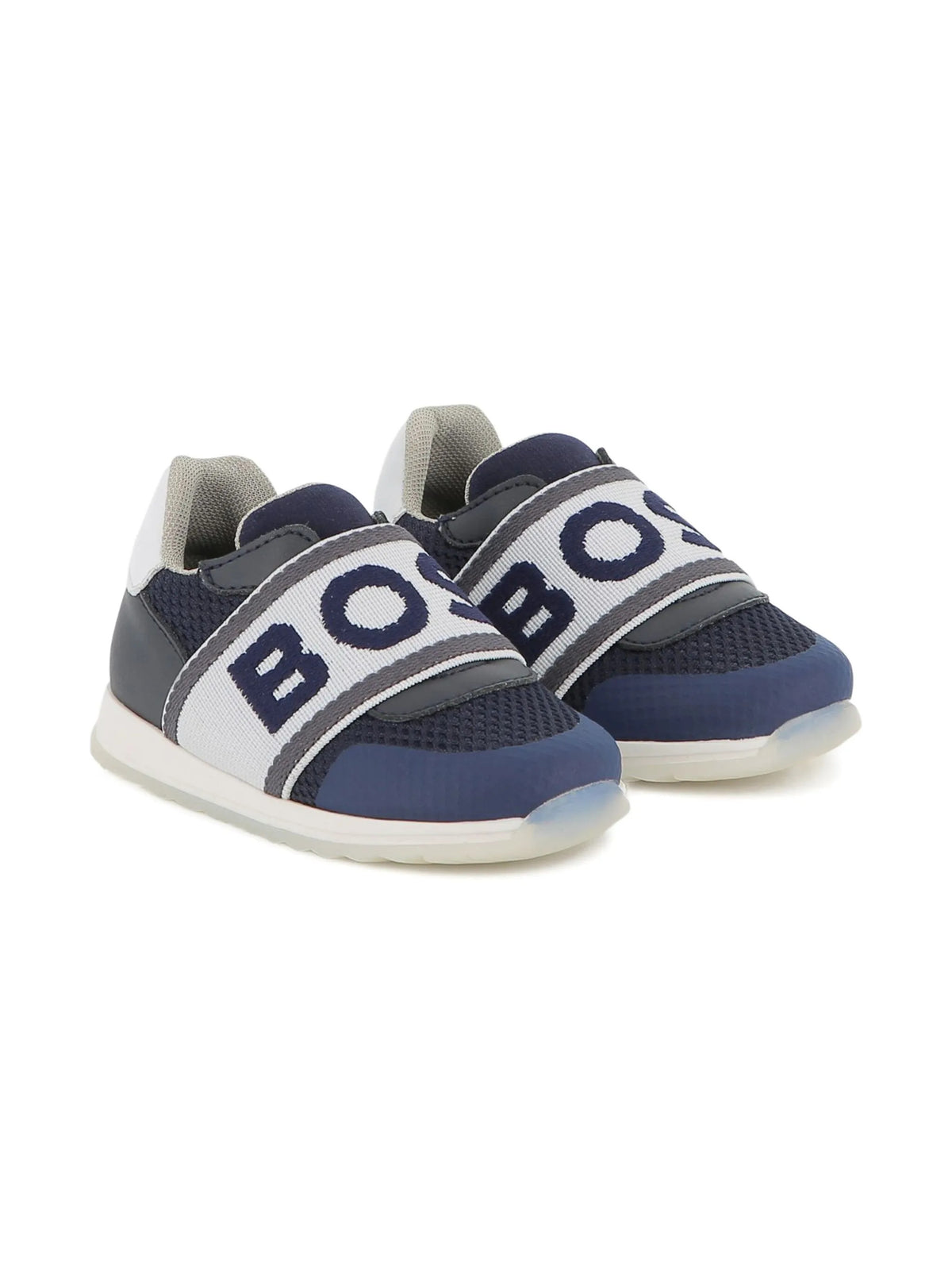Mesh-panelled sneakers