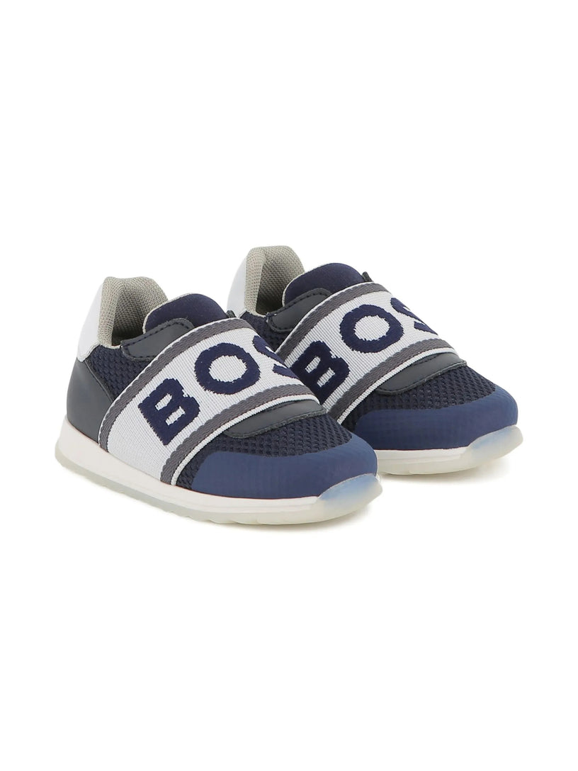 Mesh-panelled sneakers