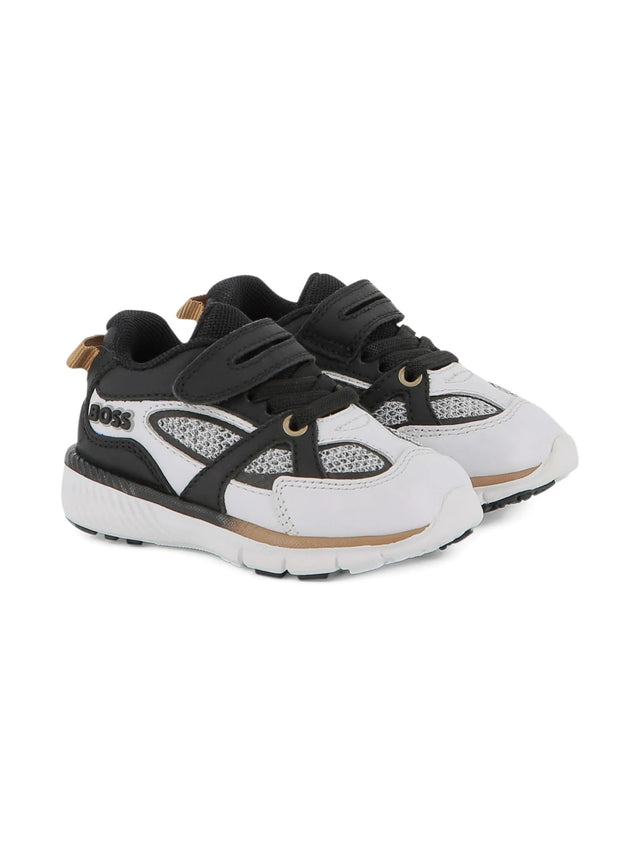 Mesh-panelled sneakers