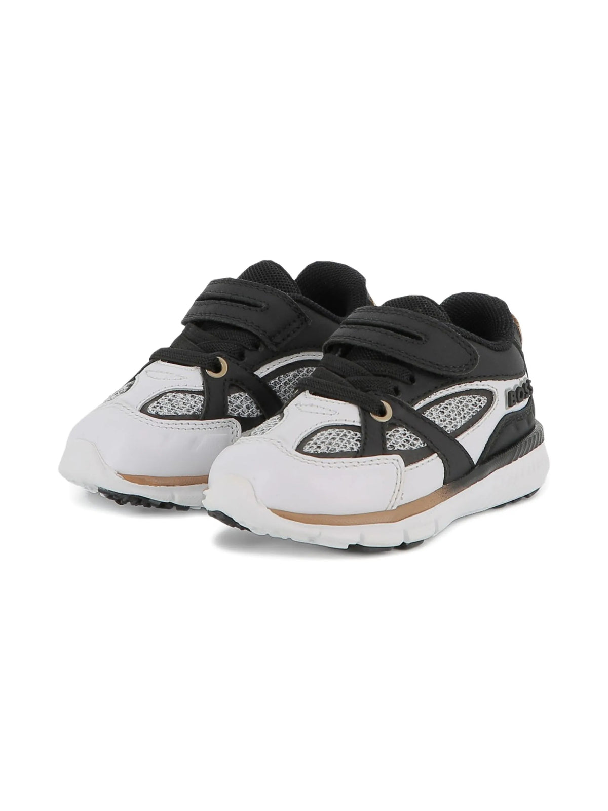 Mesh-panelled sneakers